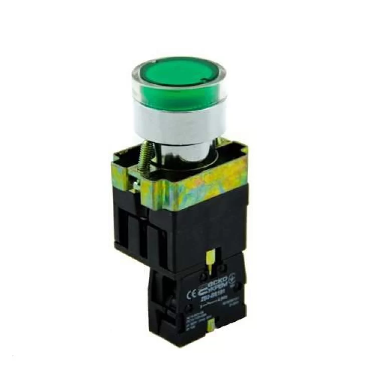 в продаже Кнопка XB2-BW3371 1NO зеленая с подсветкой АскоУкрем - фото 3