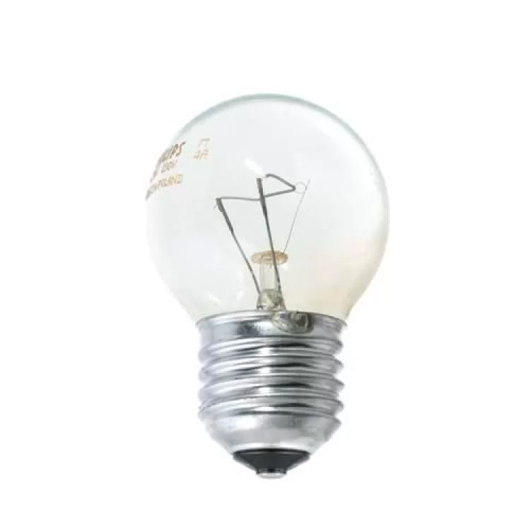 Лампа накаливания P45 40Вт Е27 шар прозрачная PHILIPS