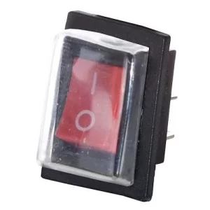 Переключатель YL208-01 1 - кнопочный 2NO, 2-поз. 1,5 А красный с подсветкой с защитой АскоУкрем