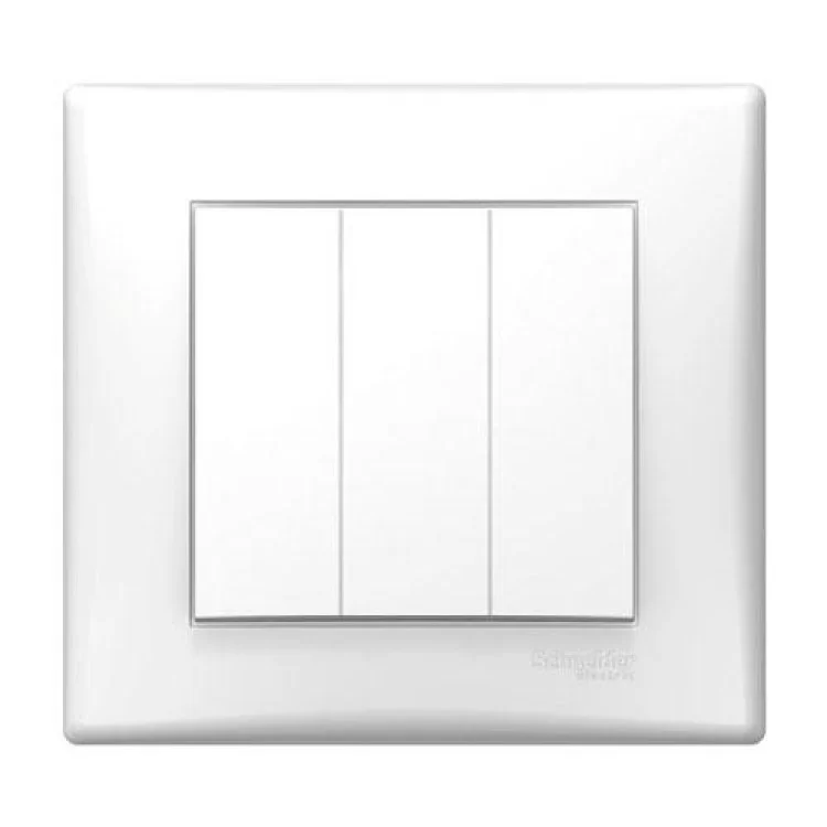 Выключатель трехклавишный белый SE Sedna SDN0300621 цена 0грн - фотография 2