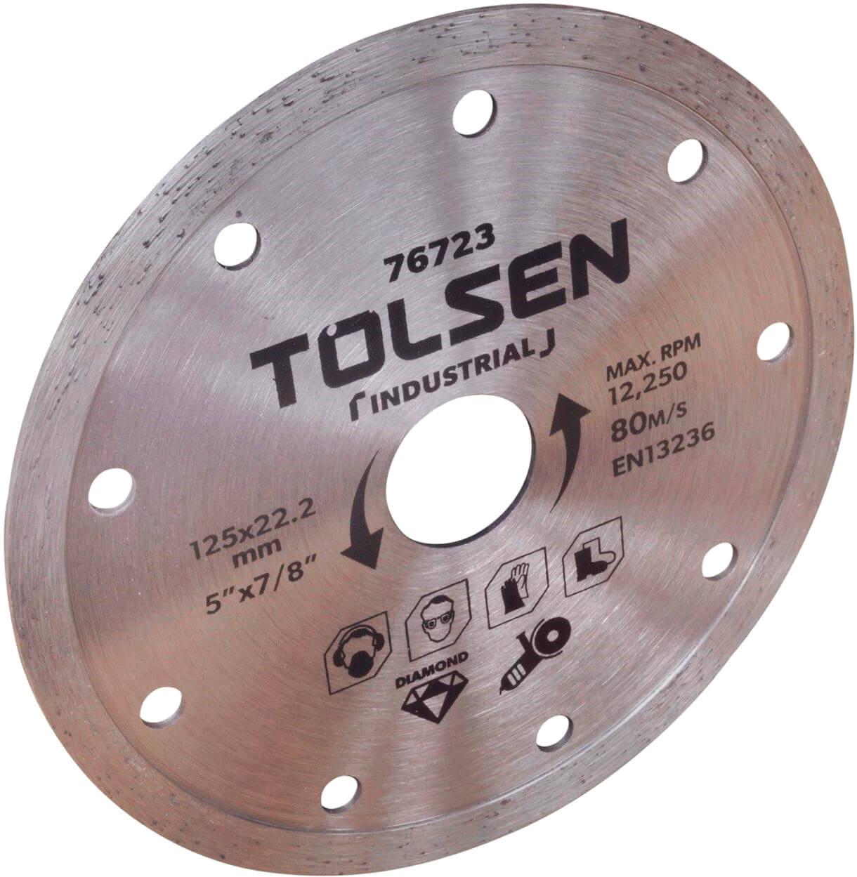Алмазный диск Tolsen (76723) 125х22.2х7.5мм «Профи»